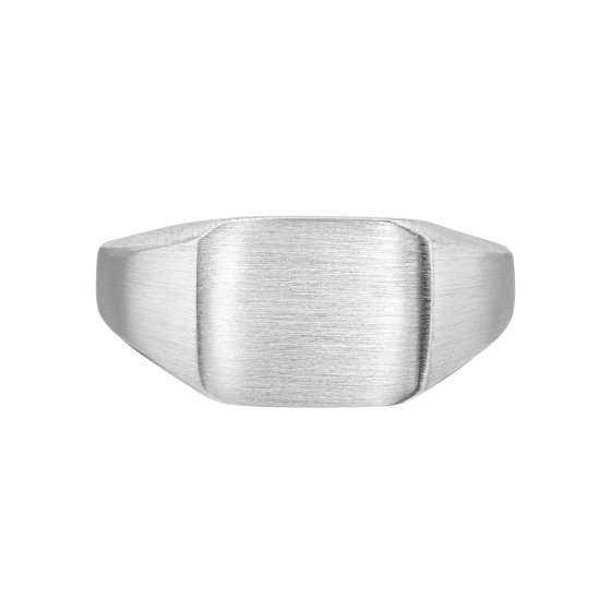 Ring 925 Sterling Silber matt rhodiniert edged 