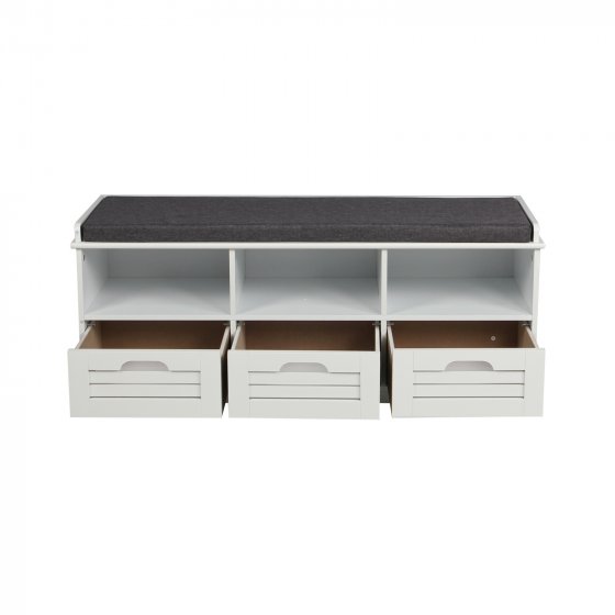 Schuhbank mit 3 Schubladen Kara 