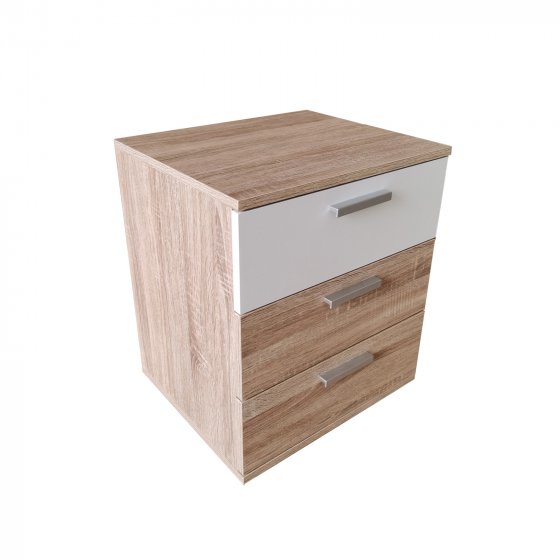 Nachtschrank Nina mit 3 Schubladen 