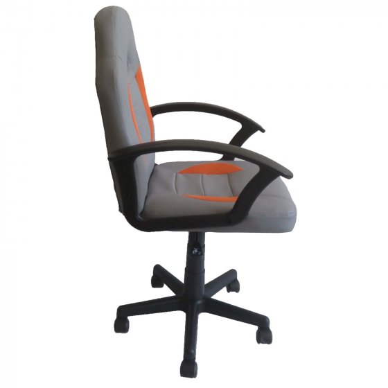 Schreibtischstuhl höhenverstellbar Daytona Junior Grau-Orange 