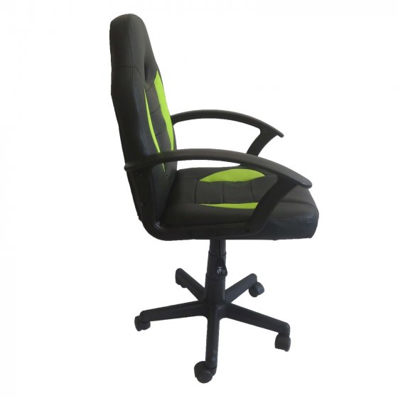 Schreibtischstuhl Junior höhenverstellbar ergonomischer Drehstuhl Schwarz-Grün 