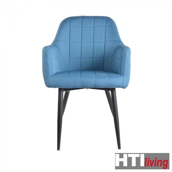 Stuhl Albany Webstoff Blau