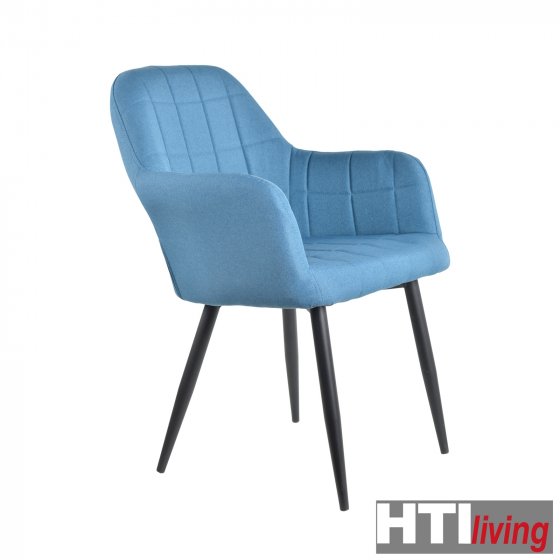 Stuhl Albany Webstoff 2er-Set Blau
