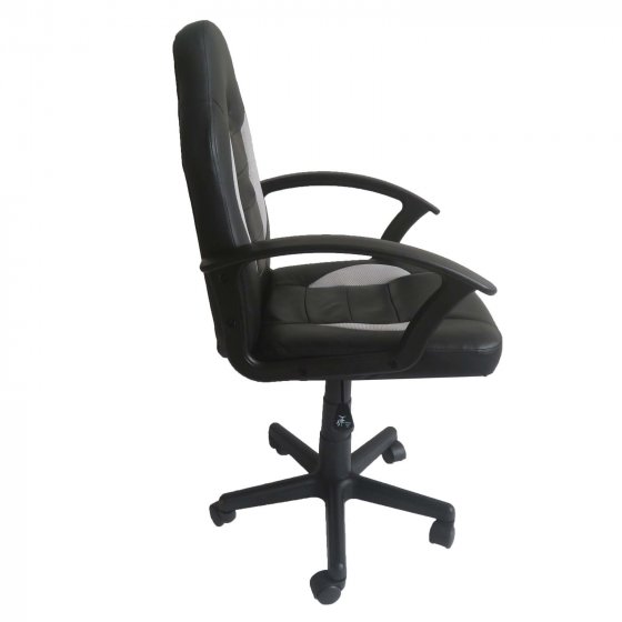 Schreibtischstuhl höhenverstellbar Daytona Junior Schwarz-Grau 