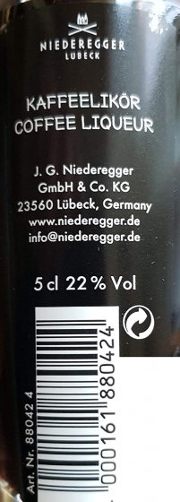 Niederegger Männersache Likööör Espresso Shot 22 Prozent Volumen 50ml 