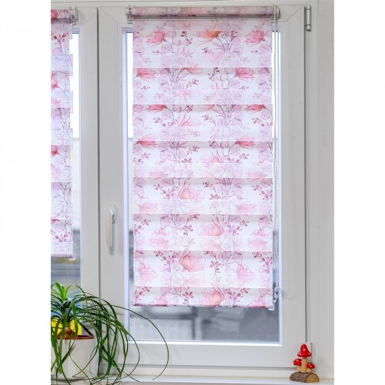 Doppelrollo 100 x 150 Marisol Blumen 2er-Set 