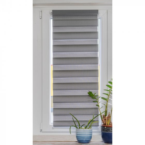 Doppelrollo uni 45 x 150 Marisol Grau