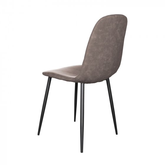 Esszimmerstuhl Kunstleder 4er Set Savannah Antikbraun 