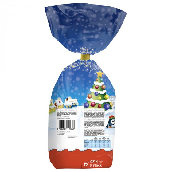 kinder Mix Große Mischung weihnachtliches Schokoladensortiment 201g 