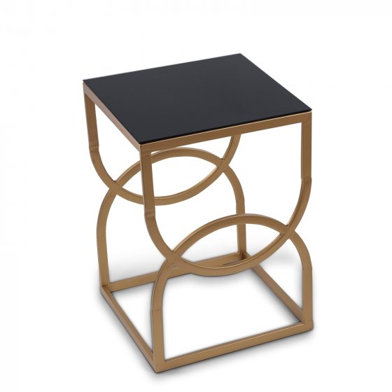 Beistelltisch Gold-Schwarz 