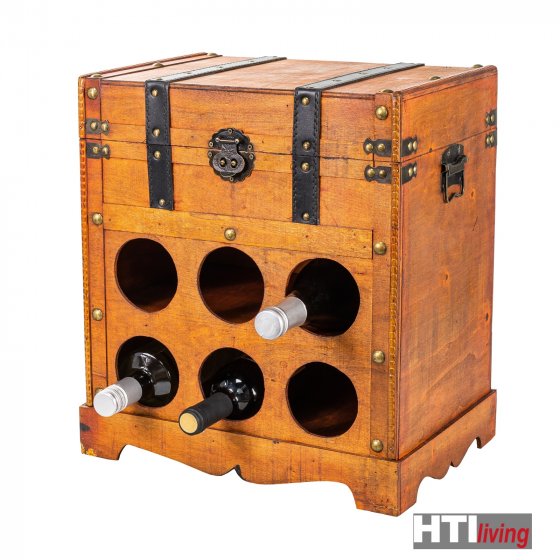 Weinbar rustikal für 6 Flaschen Alistair Rotbraun 