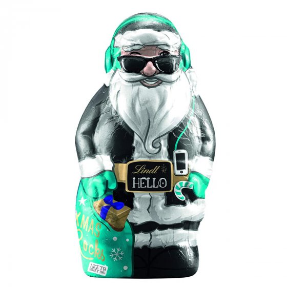 Lindt Hello Xmas Rocks Weihnachtsmann Hohlfigur 140g 3er Pack 