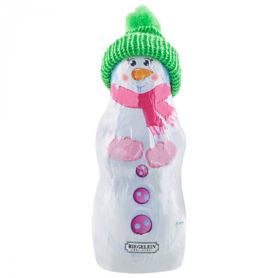 Riegelein Schneemann mit gestrickter Mütze Vollmilchschokolade 125g 