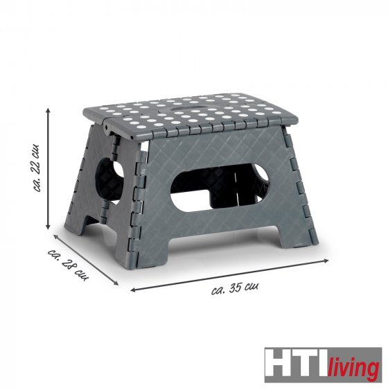 Klapphocker 22 cm hoch Kunststoff 