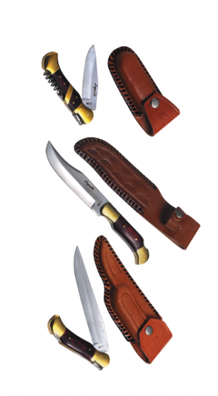 Jagd Messerschatulle Laguiole - 6-teilig