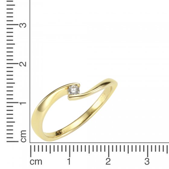 Ring Gold 750 mit Brillant 0,06ct. 