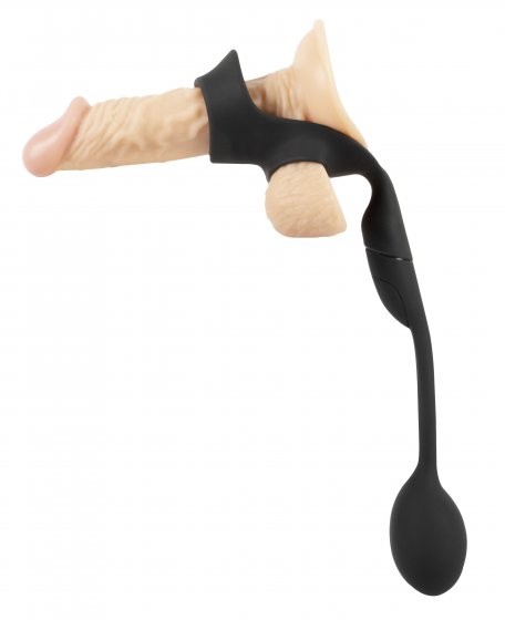 Analplug mit Hoden-/Penisring Cock Ring with RC Butt Plug 