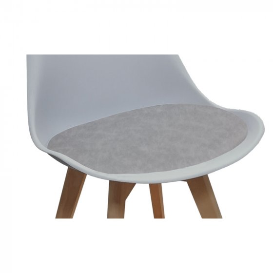 Esszimmerstuhl 2er Set PU Antikgrau Atlanta 