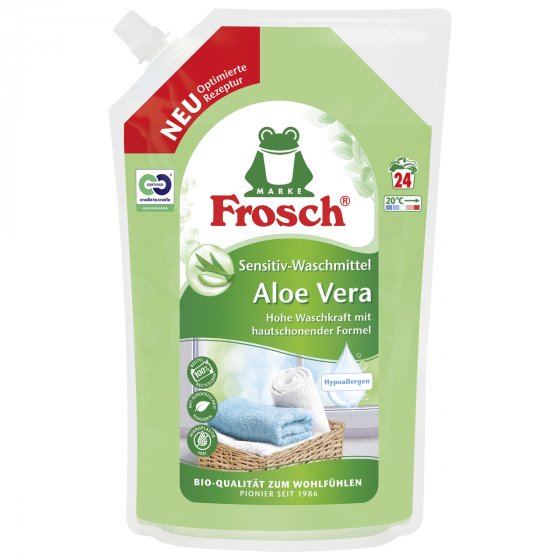 Frosch Aloe Vera Sensitiv Waschmittel Wiederverschließbar 24 WL 
