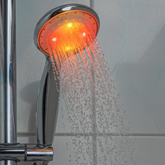 Duschkopf mit 8 LED 