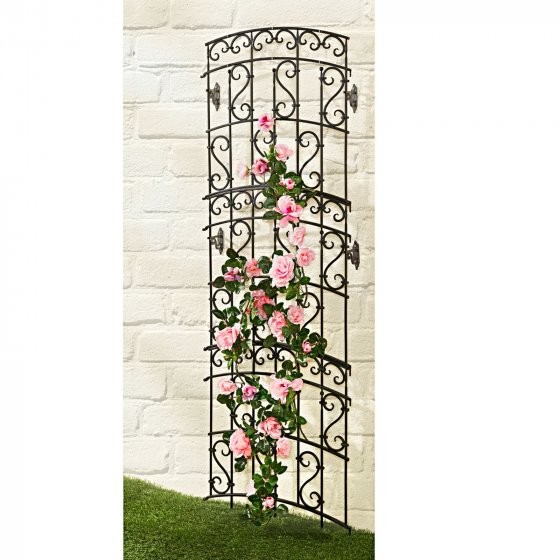 Rankgitter mit Ornamenten Nessa Schwarz 2er-Set 