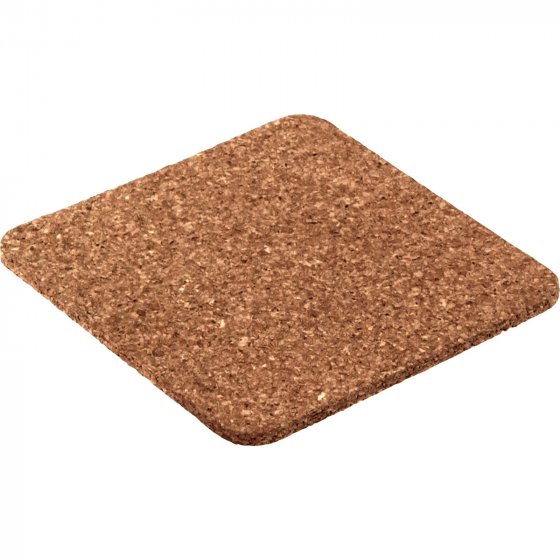 Kork Untersetzer, 12 Stück quadratisch 