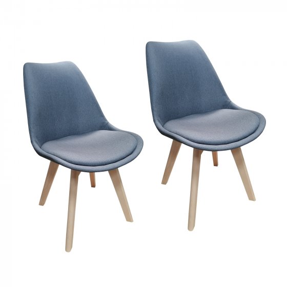 Esszimmerstuhl 2er Set Atlanta Grau 