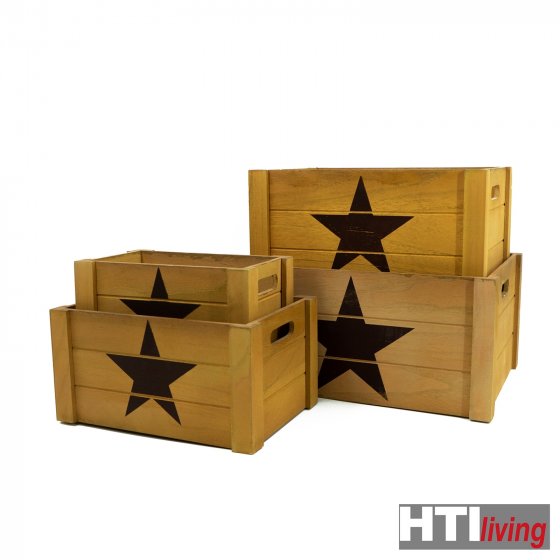 Holzkisten-Set 4 Größen 
