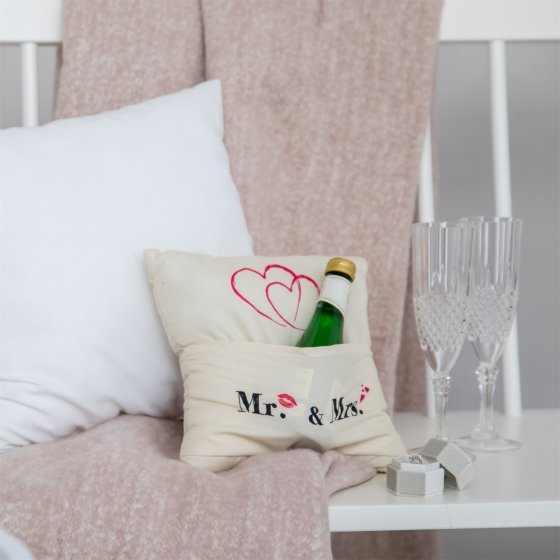 Geschenk zum Befüllen Kissen "Mr.   Mrs"