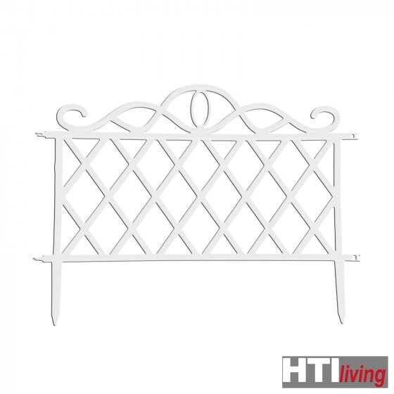 Zierzaun Antik 4-teilig Nessa 