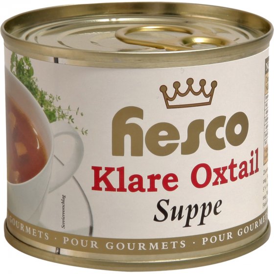 Hesco Klare Oxtail Royal First Class Festtagssuppe 5 Dosen 1060ml 