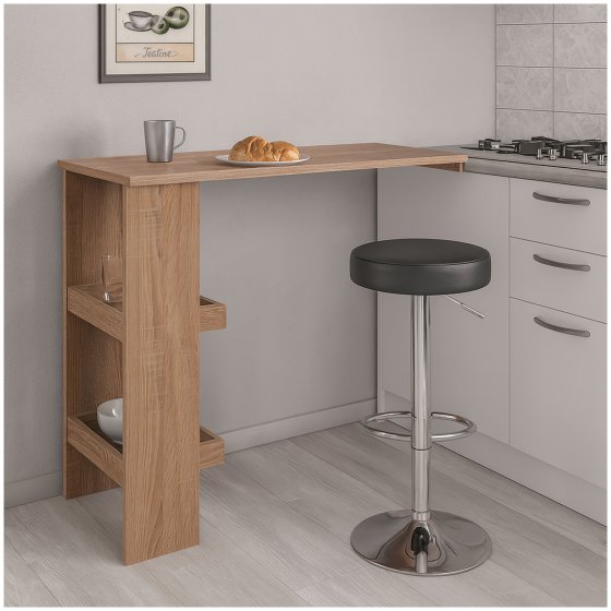 Bartisch mit Stauraum moderner Küchentisch in Sonoma 