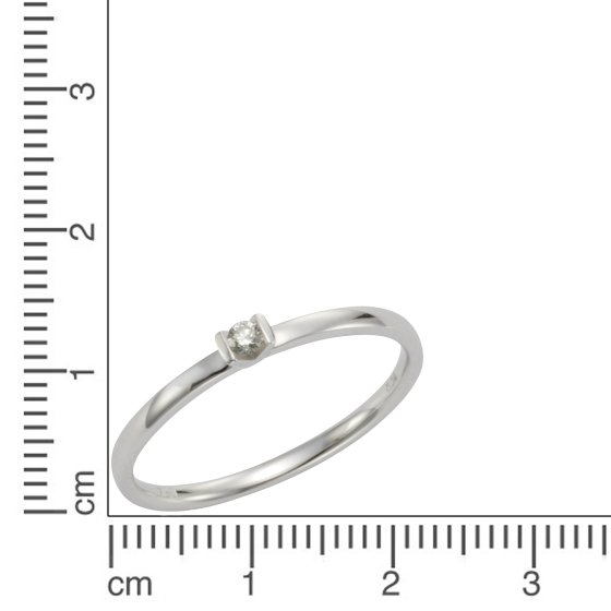 Ring 585 Gold mit Brillant 0,04ct. 