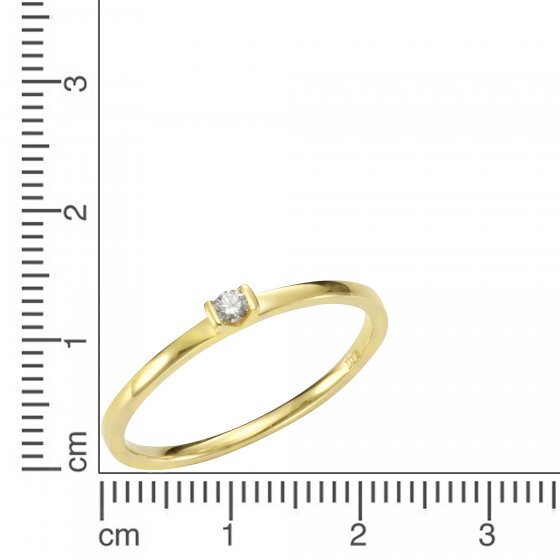 Ring Gold 585 mit Brillant 0,04ct. 