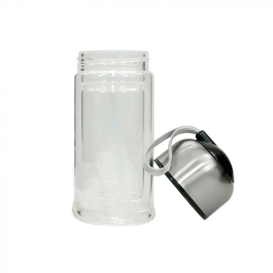 Trinkflasche Glas Schwarz