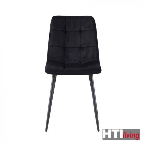 Stuhl Mesa Velvet Schwarz 