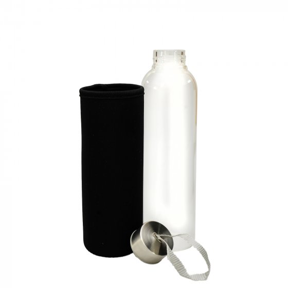 Trinkflasche mit Schutzhülle 