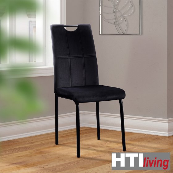 Stuhl Denton Velvet Schwarz 