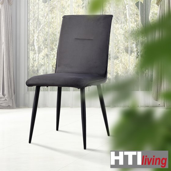 Stuhl Salinas Velvet Grau 