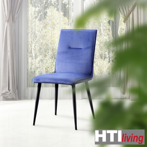 Stuhl Salinas Velvet Blau 