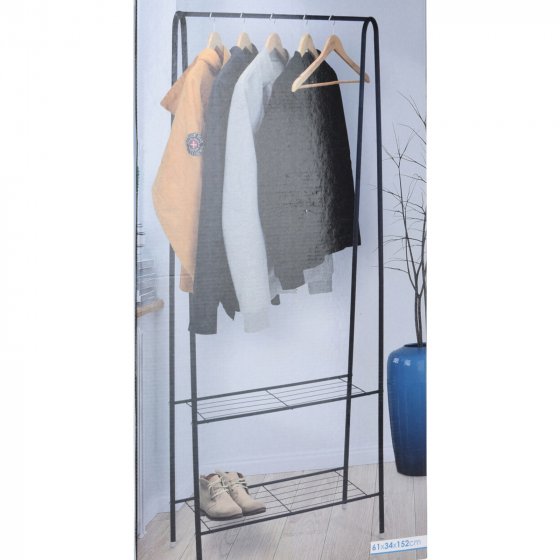 Kleiderständer Metall mit Schuhablage 