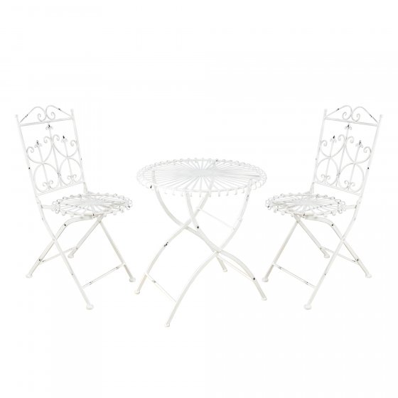Tischgruppe Weiß Romantic Garden 