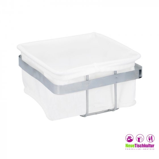 Brotkorb Metall Textilüberzug 