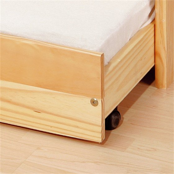 Bett 90 x 200 cm Kinderbett mit Auszug