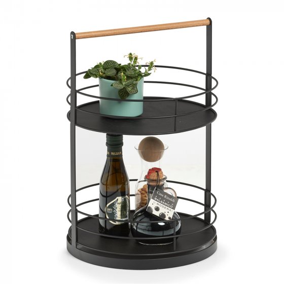 Serviertablett mit 2 Etagen 