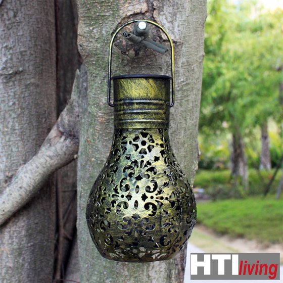 Solarleuchte Luna 4er Set Blüten Bronze 