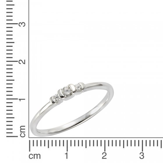 Ring 585/- Weißgold Brillant 