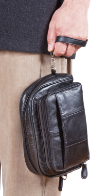 Nappaleder-Herrentasche mit Geldbörse