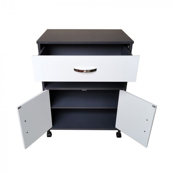 Küchenschrank Grau/Weiß Blanca 