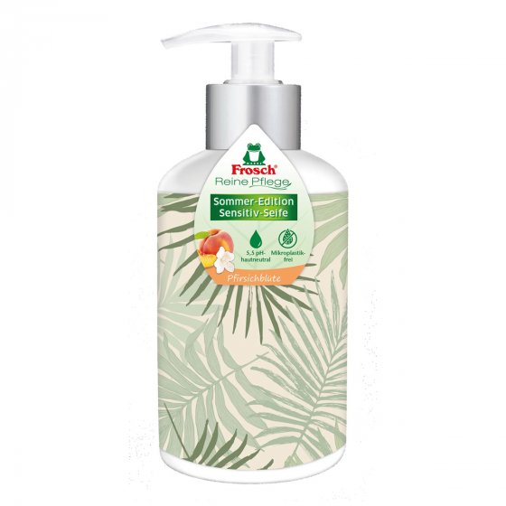 Frosch Sommer Edition Sensitiv Seife Pfirsichblüte 300ml 